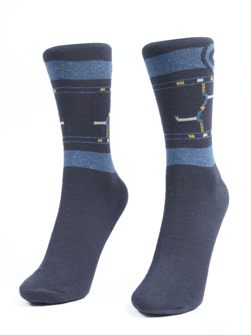 Dark Blue Designer Socks (SOCKS-1085)