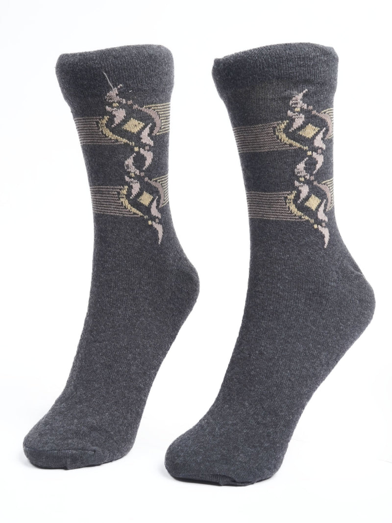 Black Designer Socks  (SOCKS-1102)