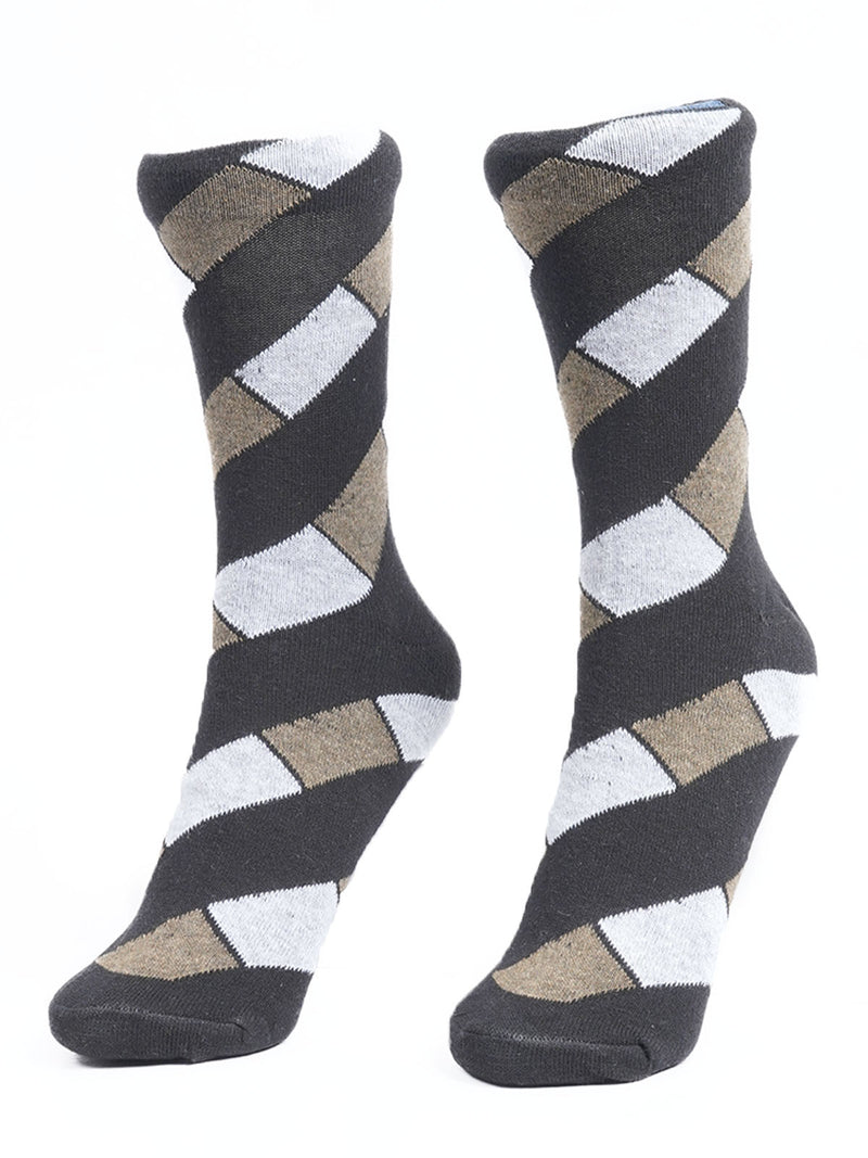 Black Designer Socks (SOCKS-1103)