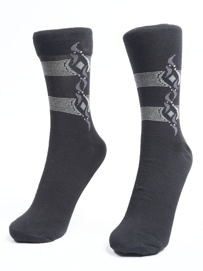 Black Designer Socks  (SOCKS-1105)