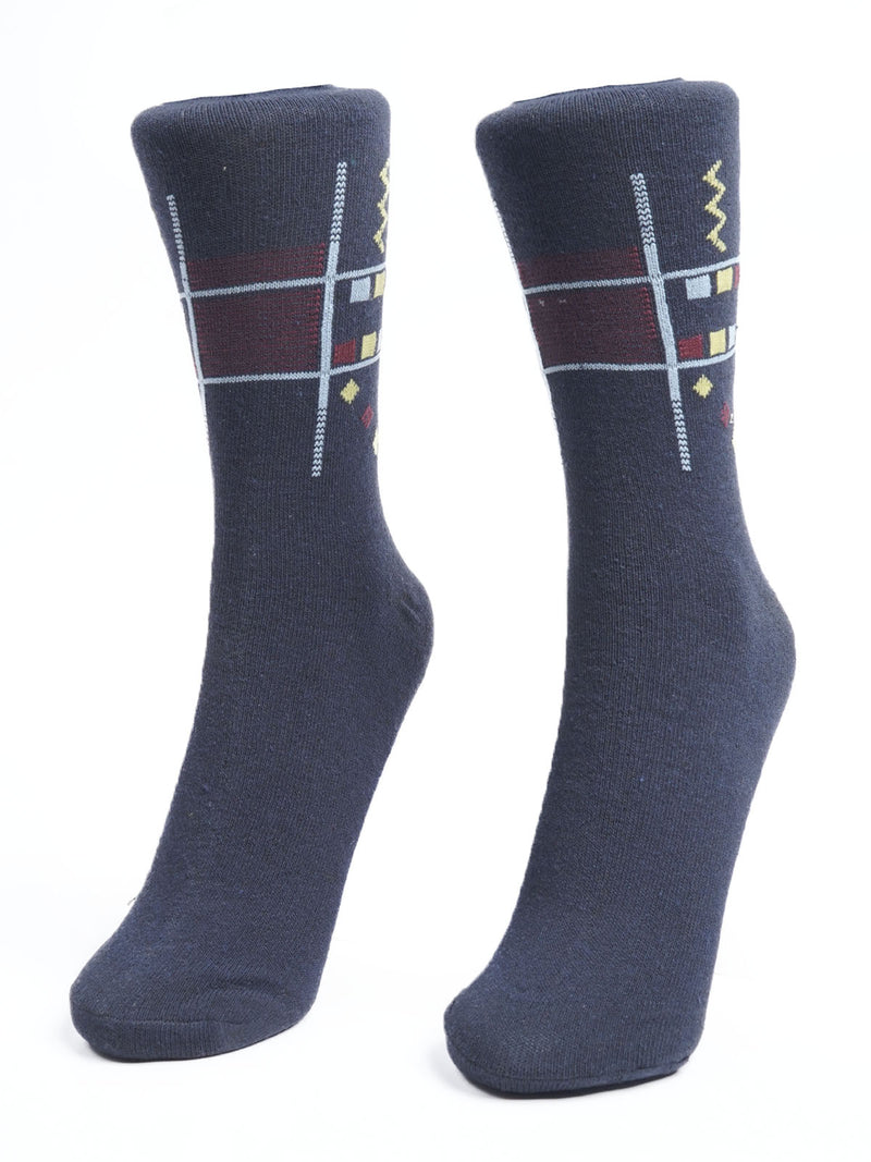 Navy Blue Designer Socks  (SOCKS-1108)