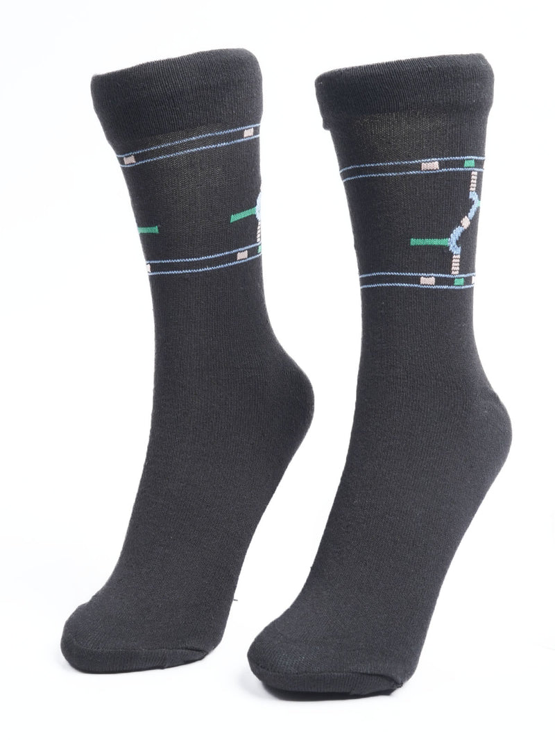 Black Designer Socks  (SOCKS-1113)