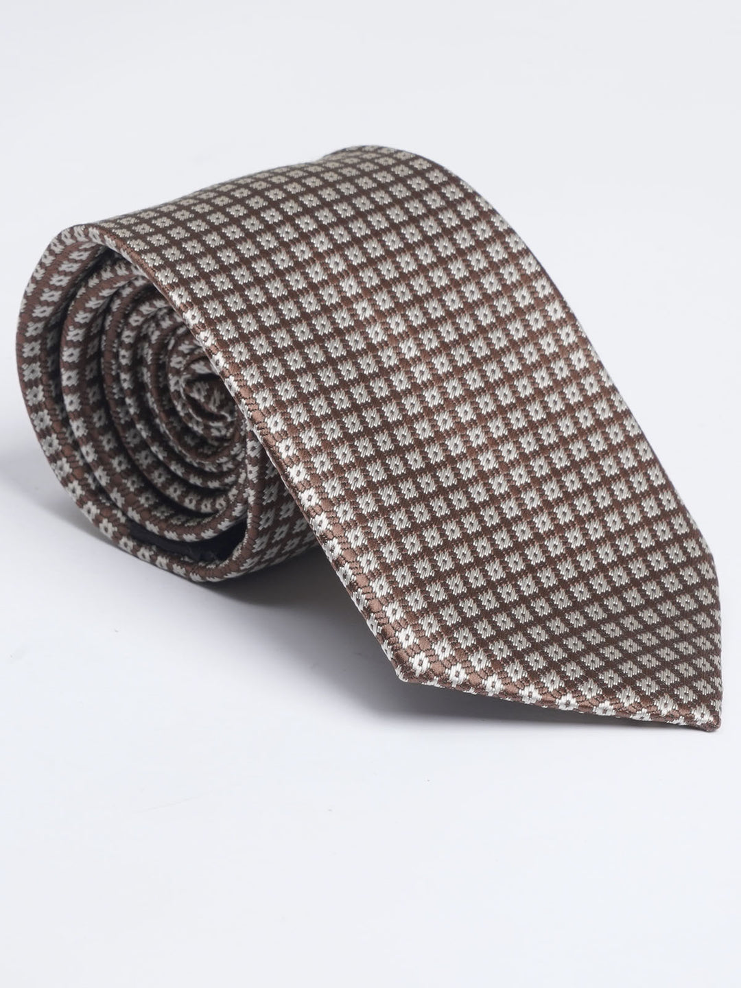 Brown Designer Self Tie (TIE-1114)