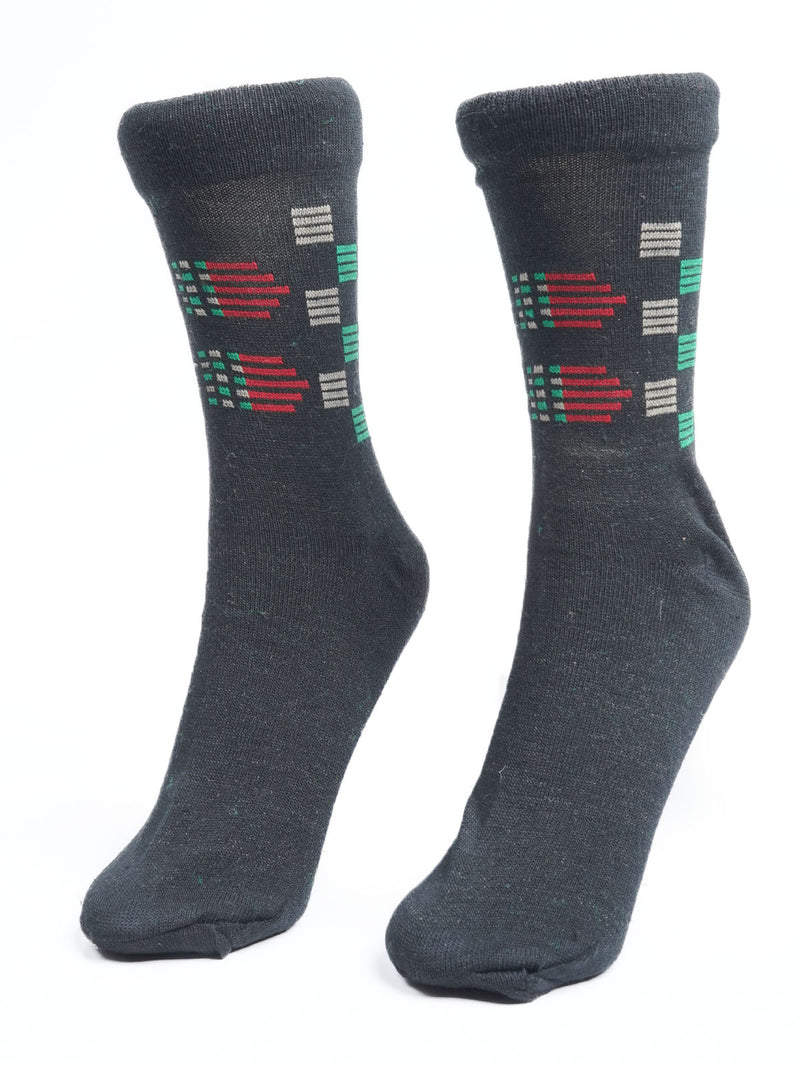 Black Designer Socks  (SOCKS-1118)