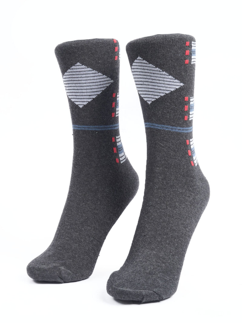 Black Designer Socks (SOCKS-1119)