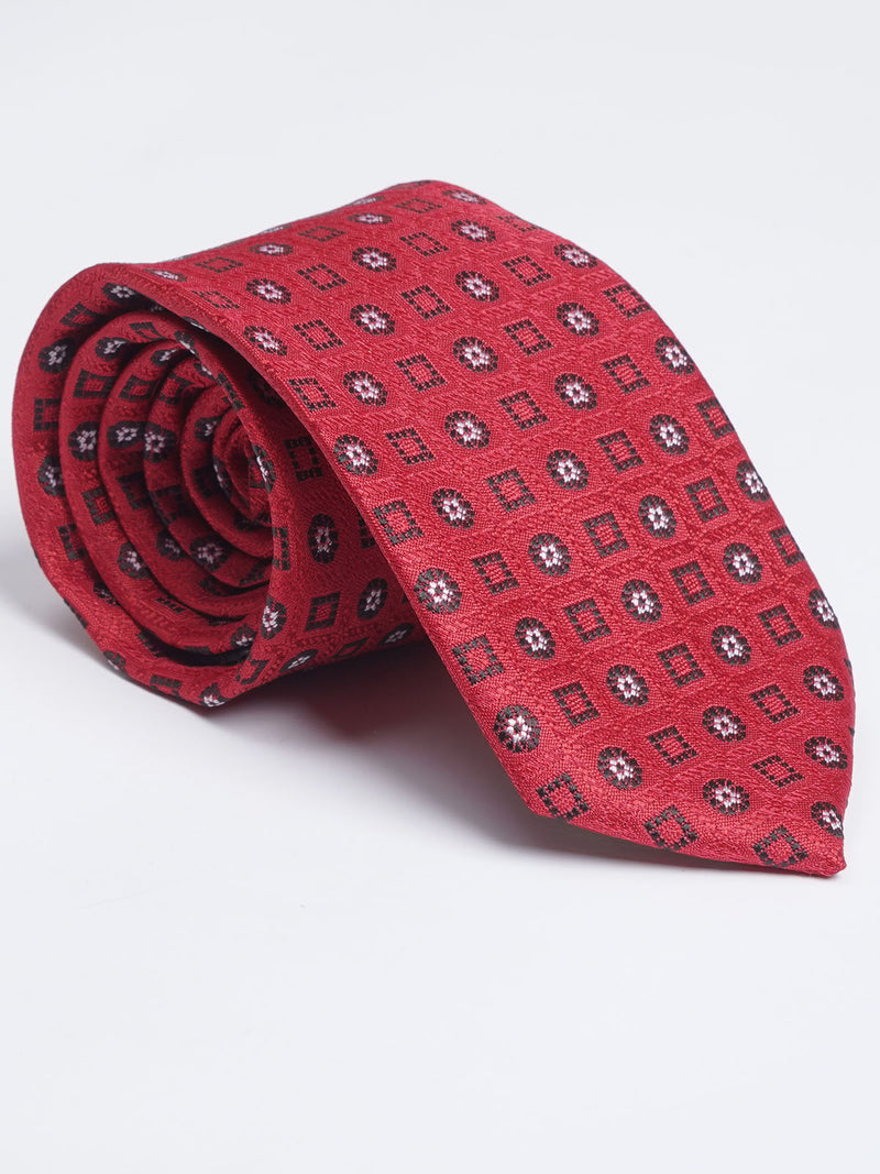 Red Designer Self Tie (TIE-1126)