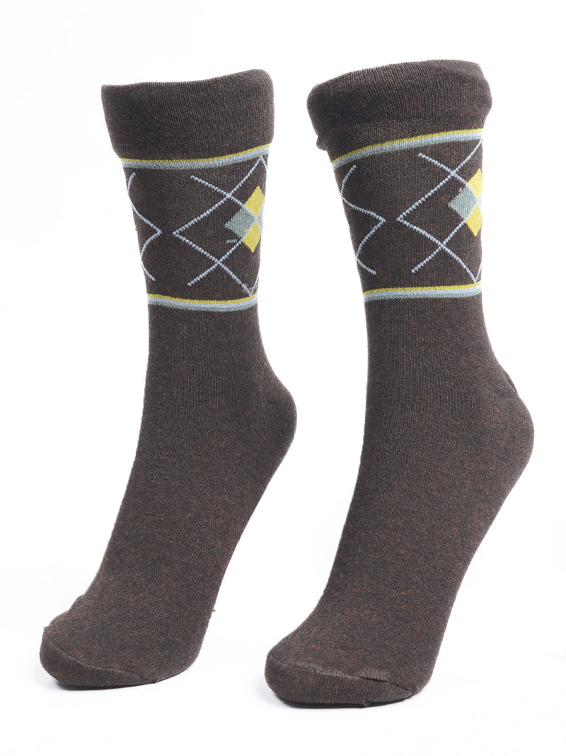 Brown Designer Socks  (SOCKS-1127)