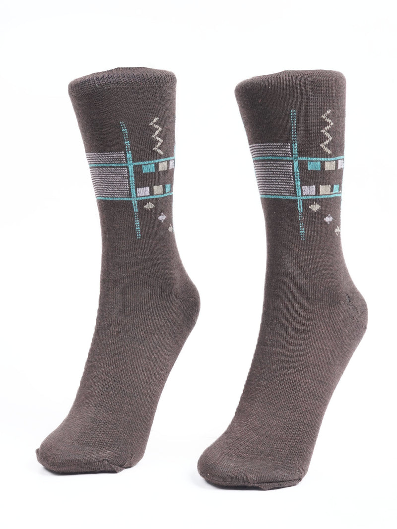 Brown Designer Socks (SOCKS-1129)