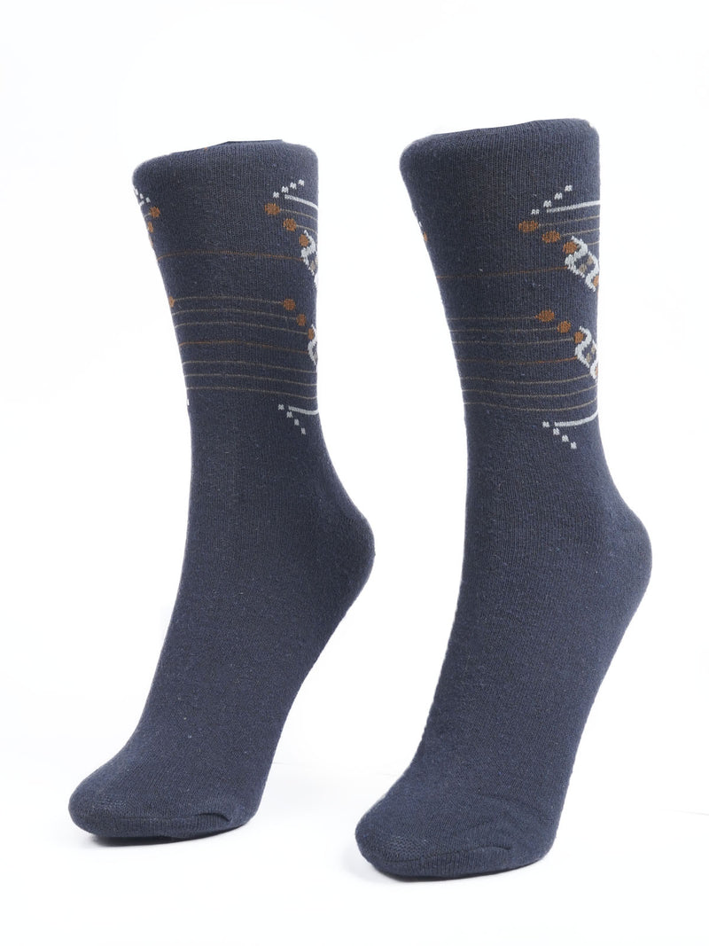 Dark Blue Designer Socks (SOCKS-1130)