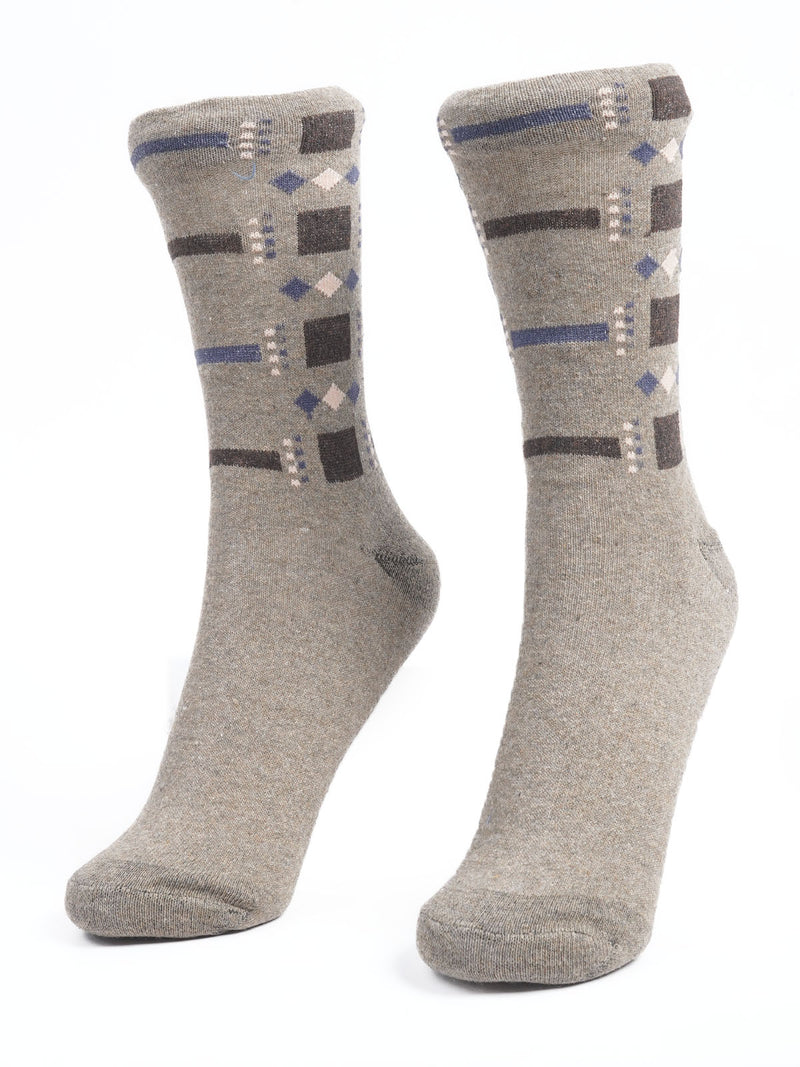 Light Brown Designer Socks  (SOCKS-1138)