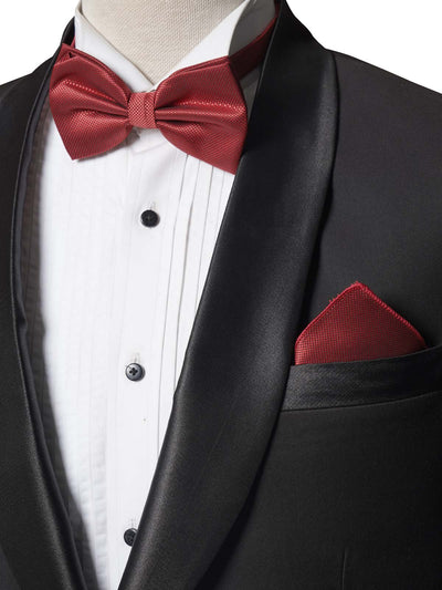 Maroon Bow Tie Set (BT-114)