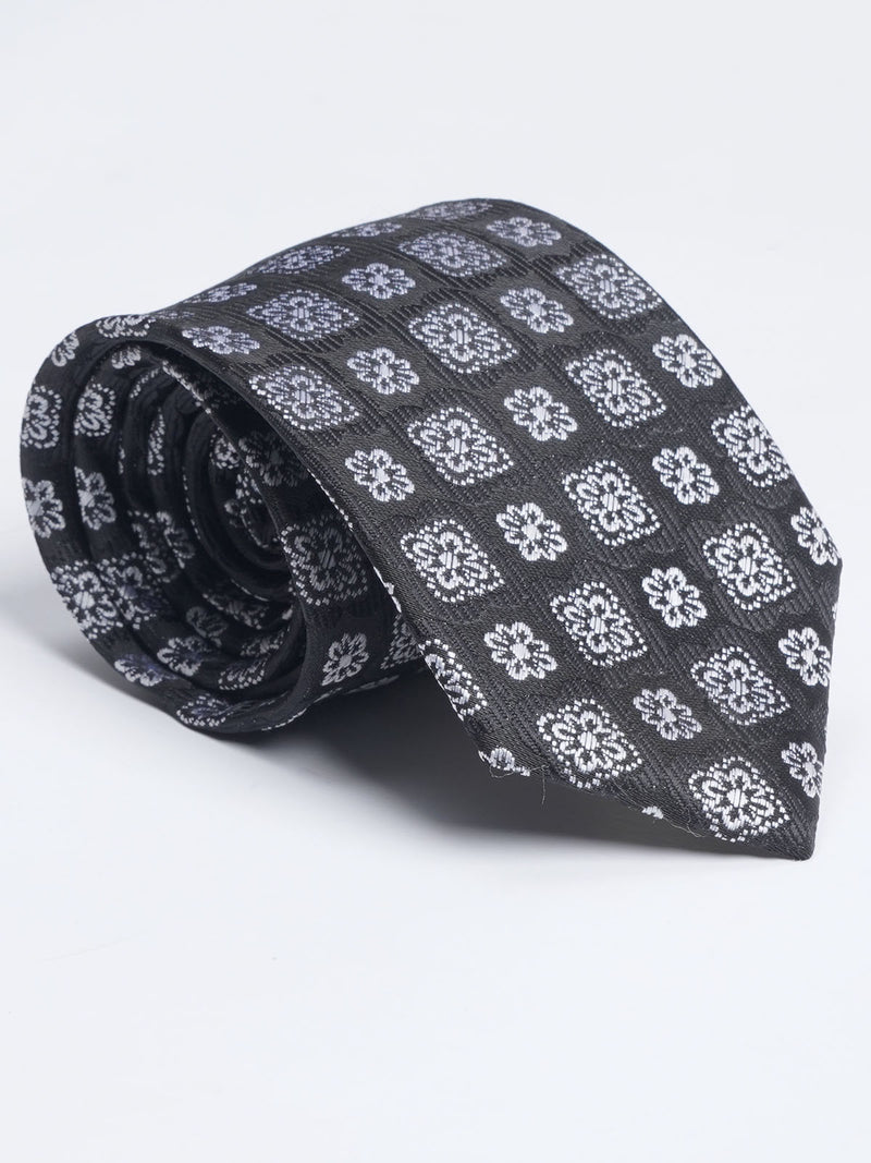 Black Designer Self Tie (TIE-1145)