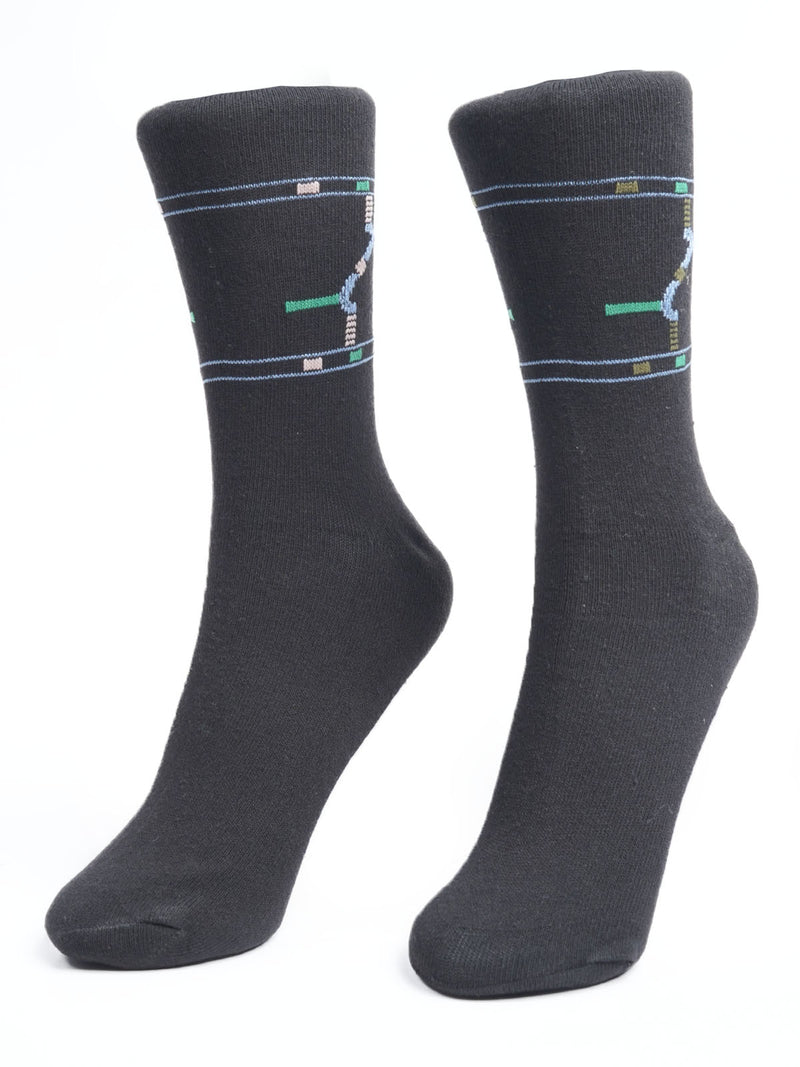 Black Designer Socks  (SOCKS-1146)