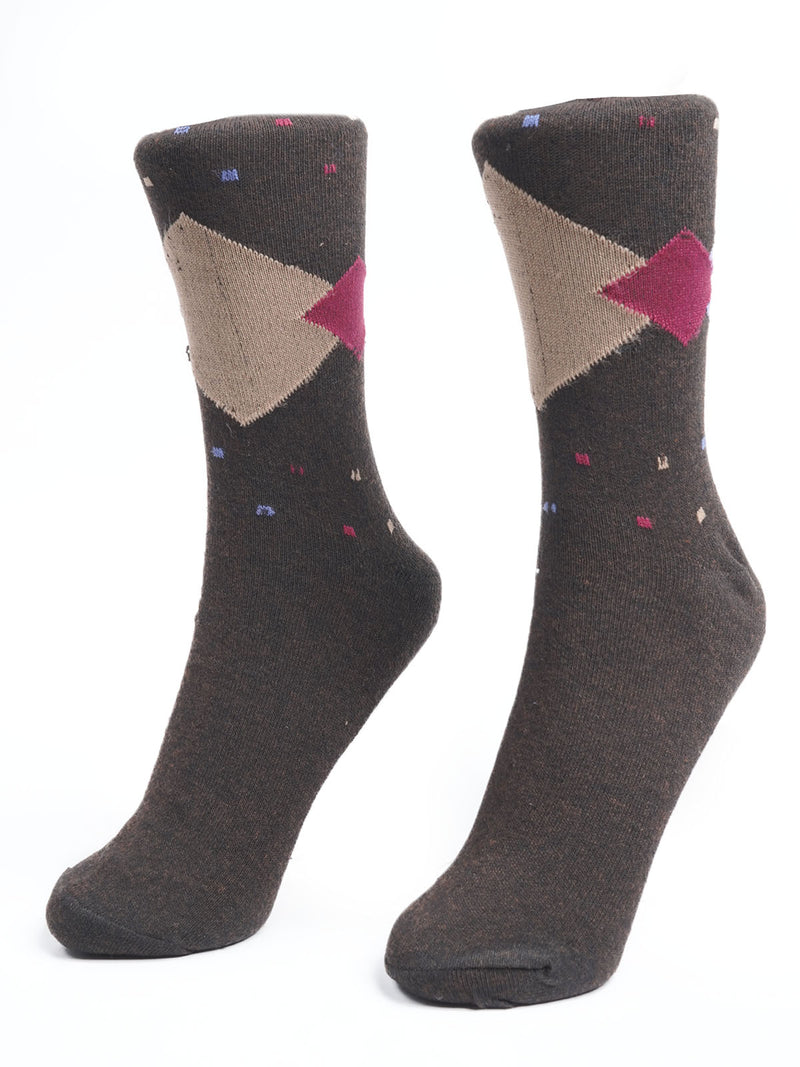 Brown Designer Socks  (SOCKS-1148)