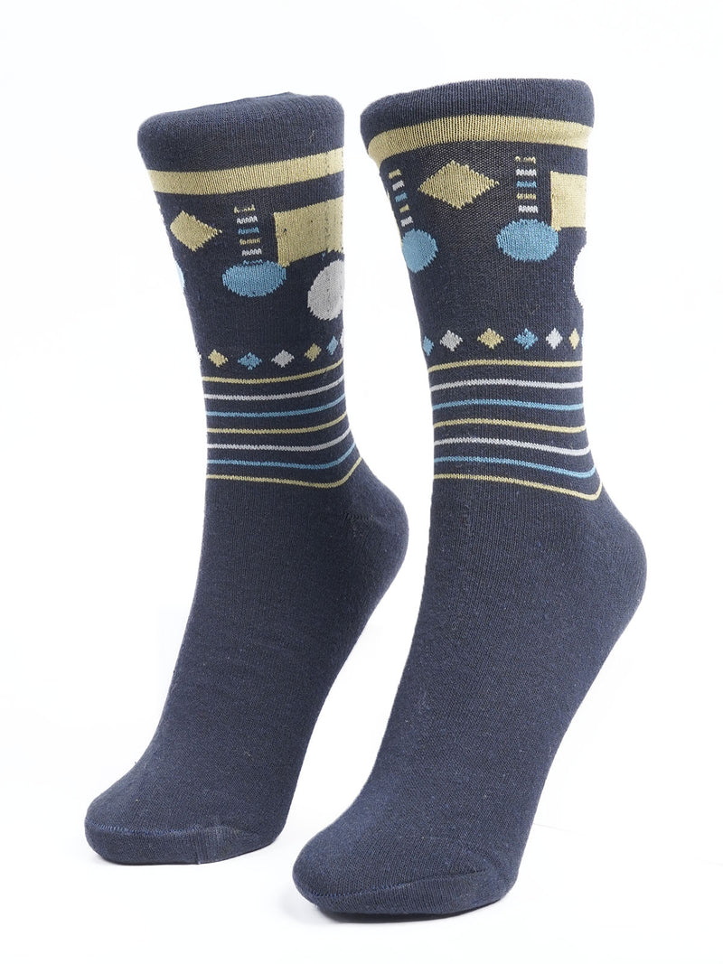 Navy Blue Designer Socks (SOCKS-1149)