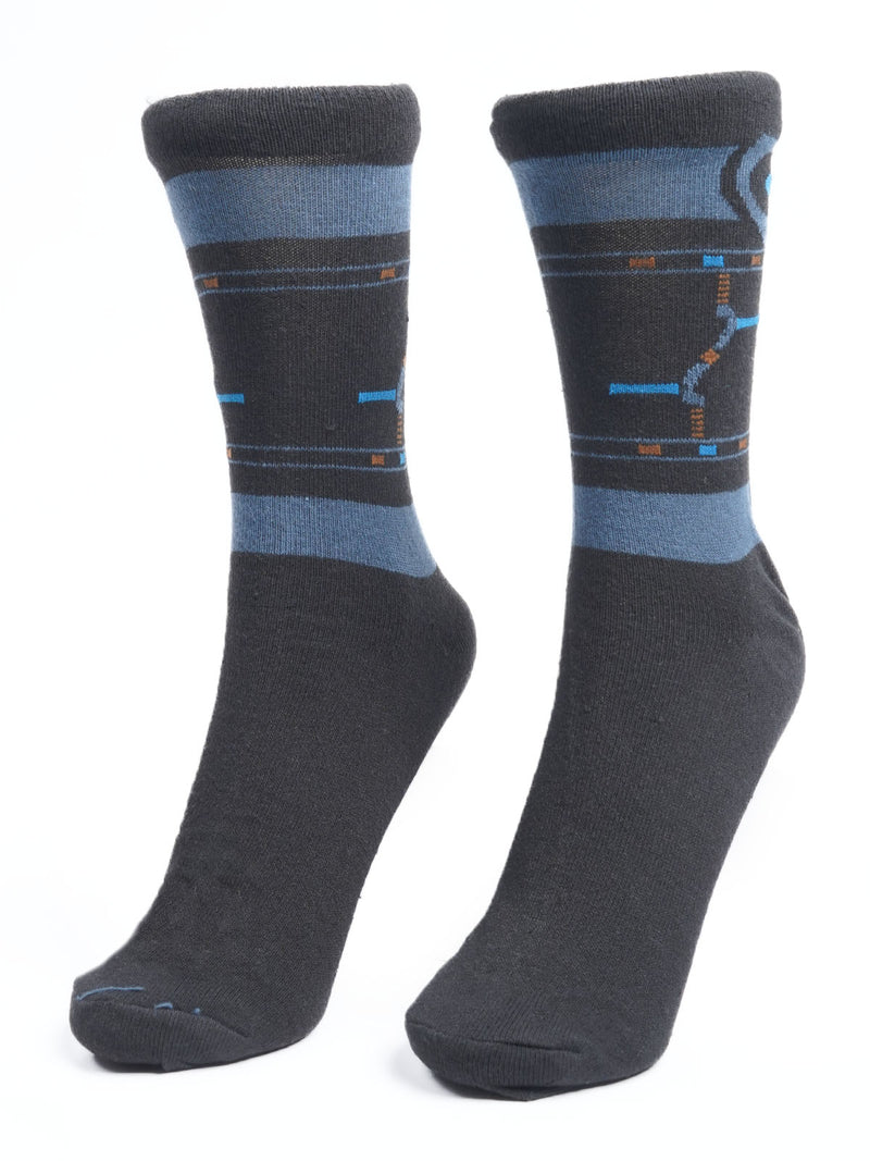 Black Designer Socks  (SOCKS-1157)