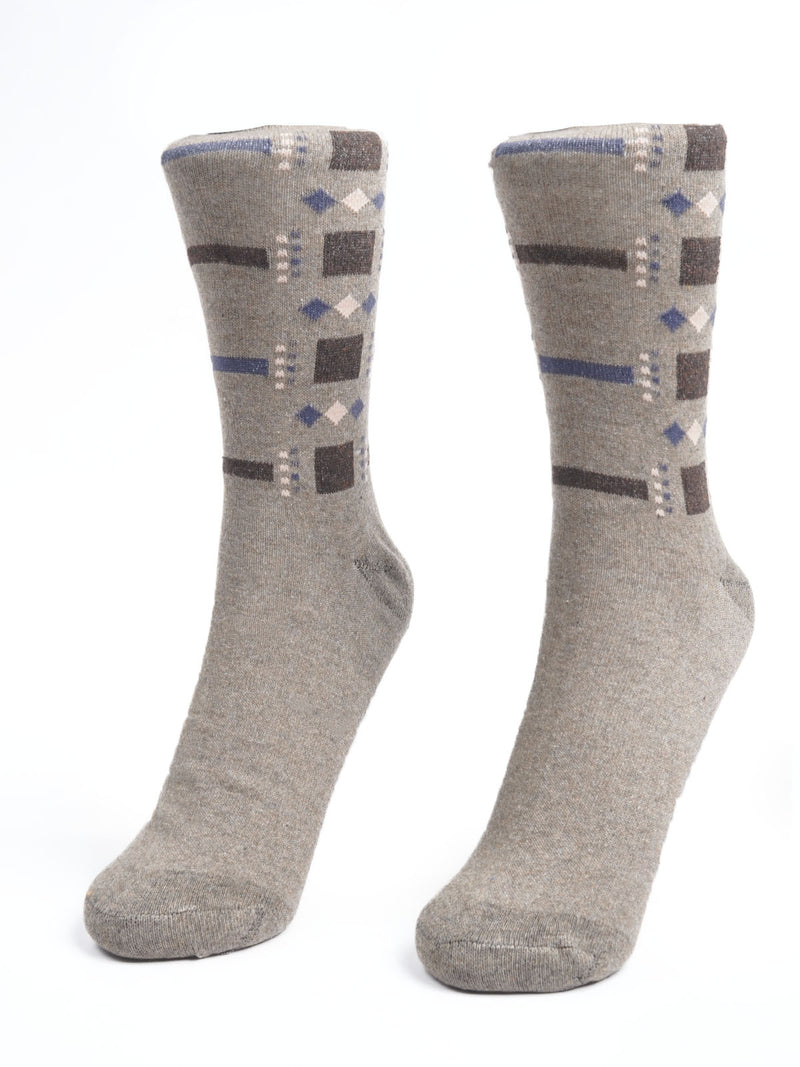 Light Brown Designer Socks  (SOCKS-1160)