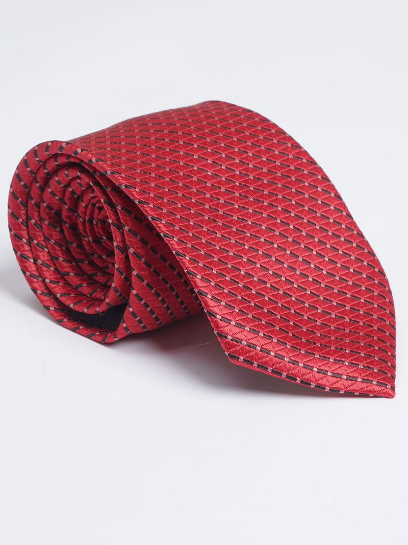 Red Designer Self Tie (TIE-1169)