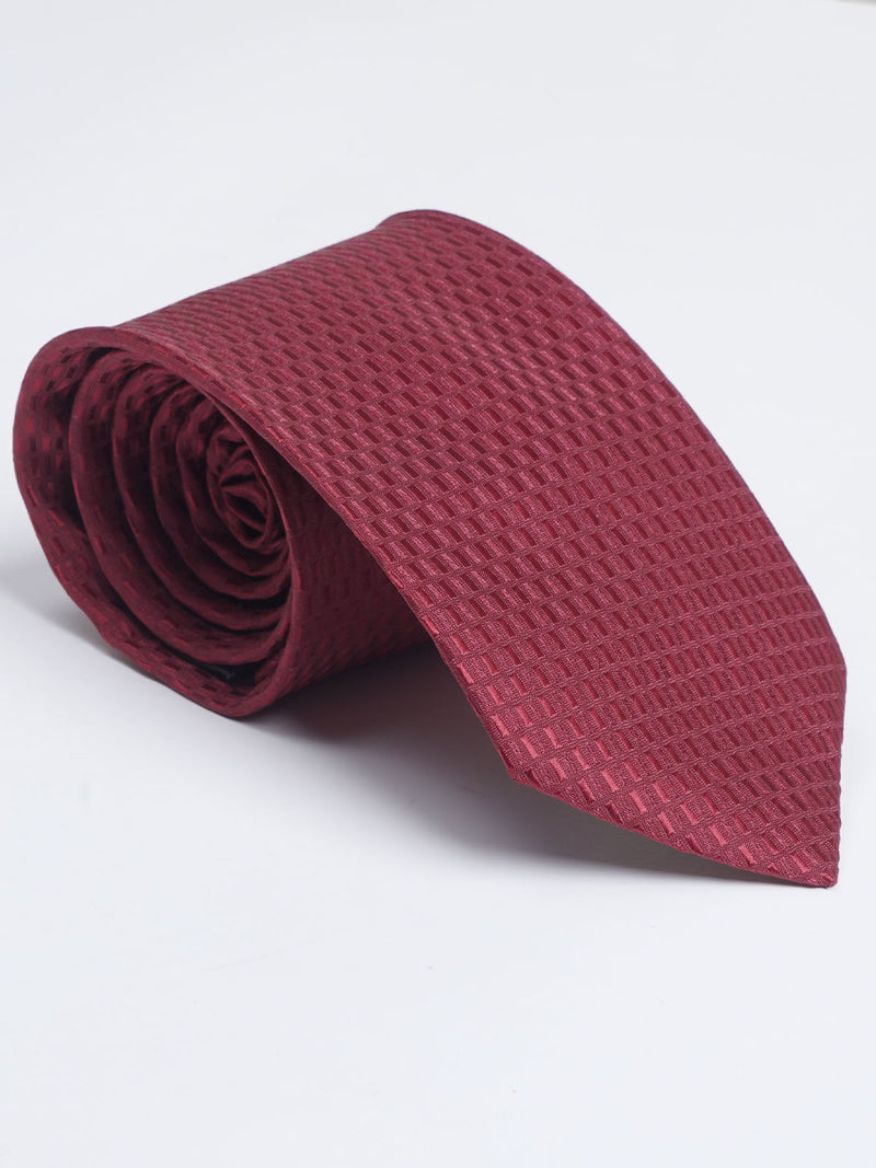 Maroon Designer Self Tie (TIE-1170)