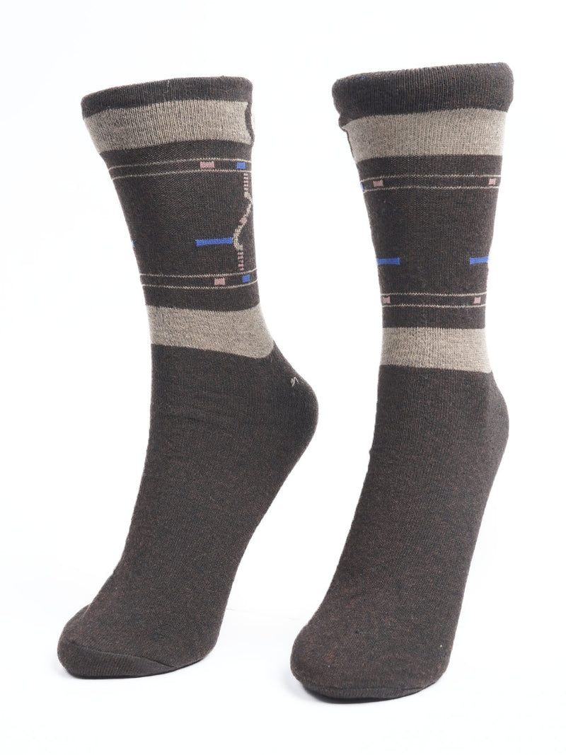 Brown Designer Socks  (SOCKS-1170)