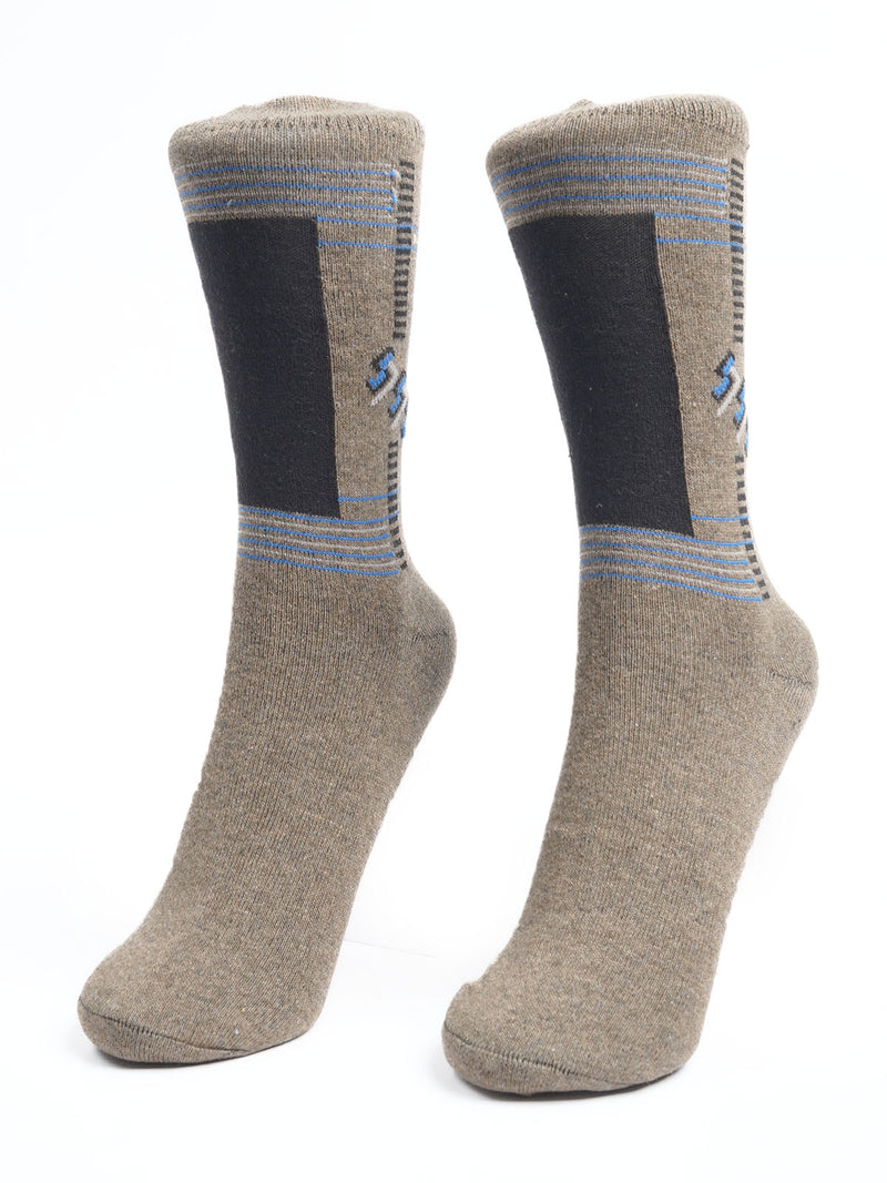 Light Brown Designer Socks  (SOCKS-1172)