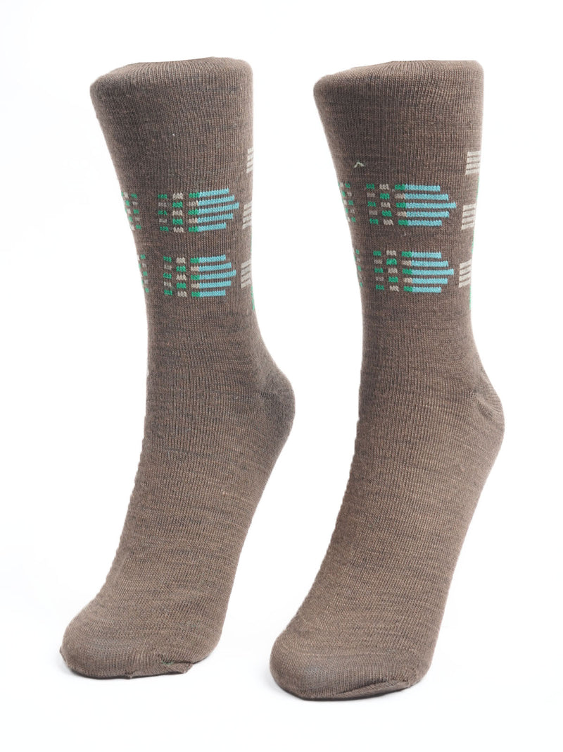 Brown Designer Socks  (SOCKS-1173)