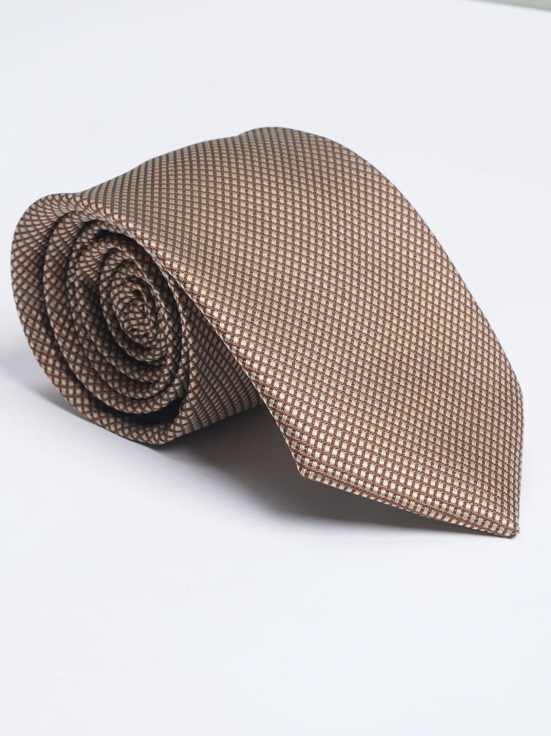Light Brown Designer Self Tie (TIE-1175)