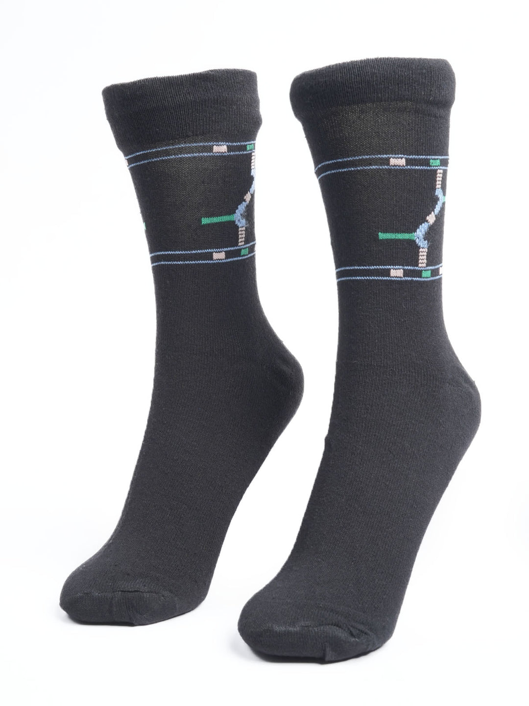 Black Designer Socks  (SOCKS-1178)