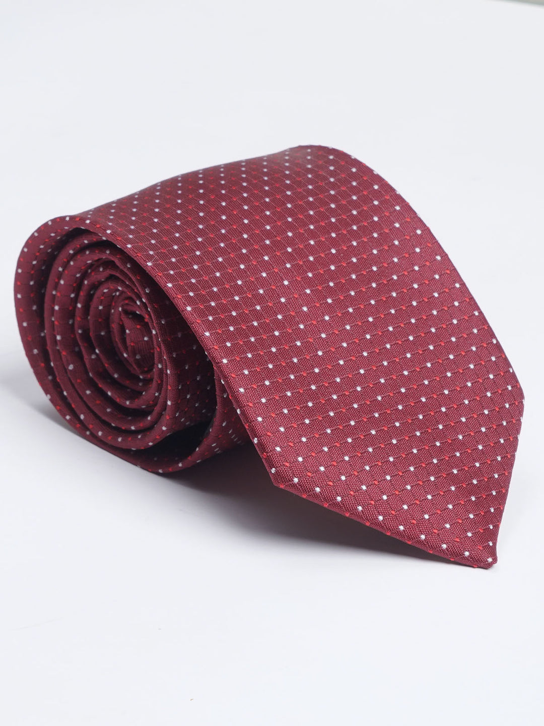 Maroon Designer Self Tie (TIE-1179)