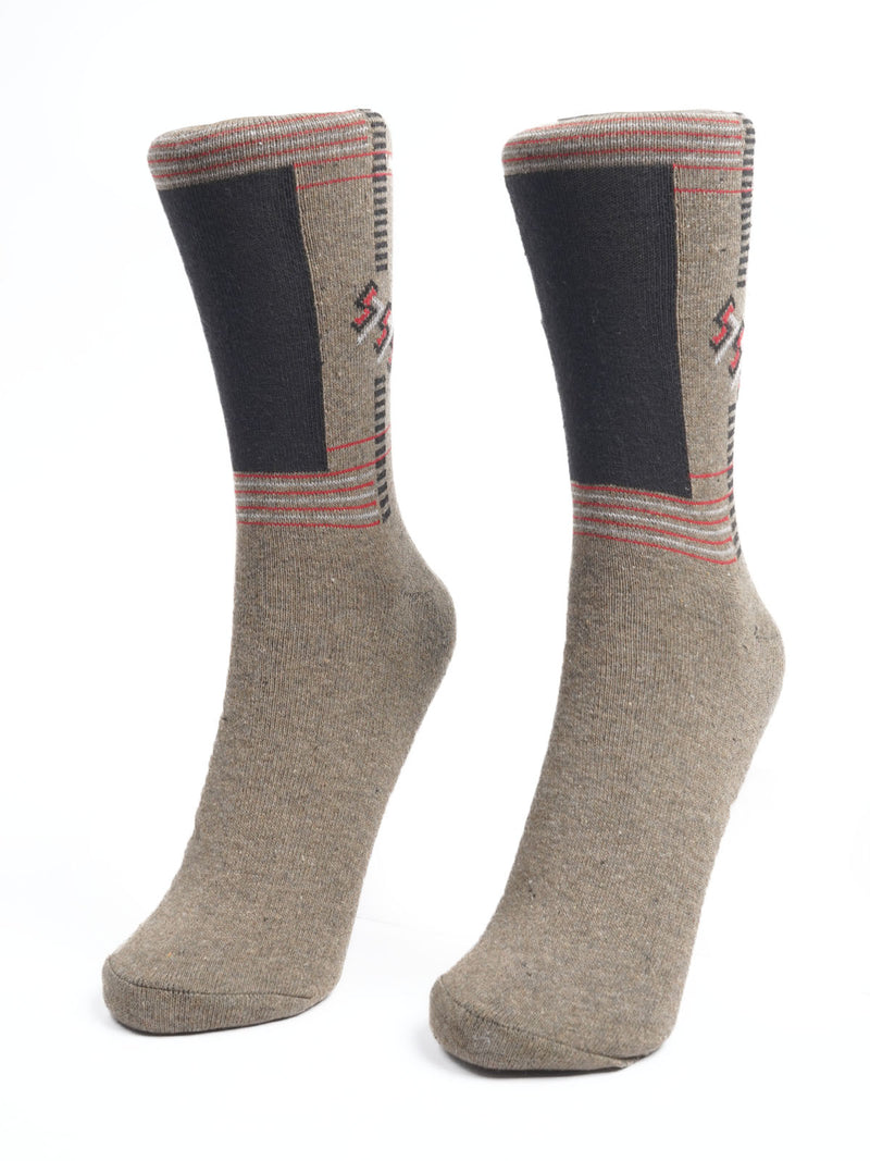 Light Brown Designer Socks  (SOCKS-1180)