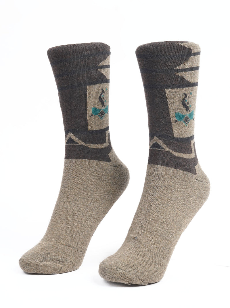 Light Brown Designer Socks  (SOCKS-1184)