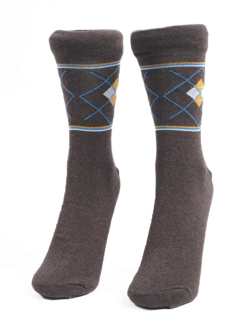 Brown Designer Socks  (SOCKS-1186)