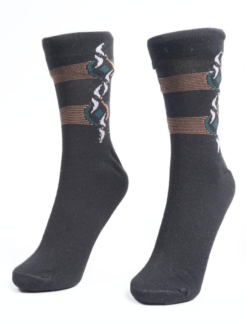 Black Designer Socks  (SOCKS-1187)