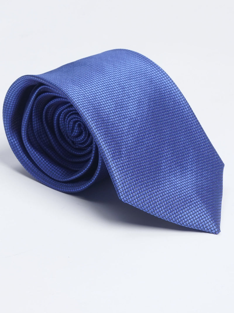 Navy Blue Self Tie (TIE-1196)