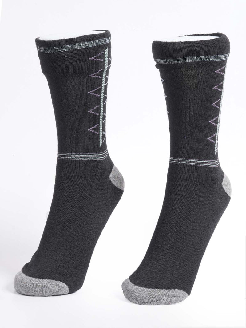 Black Designer Socks (SOCKS-1199)