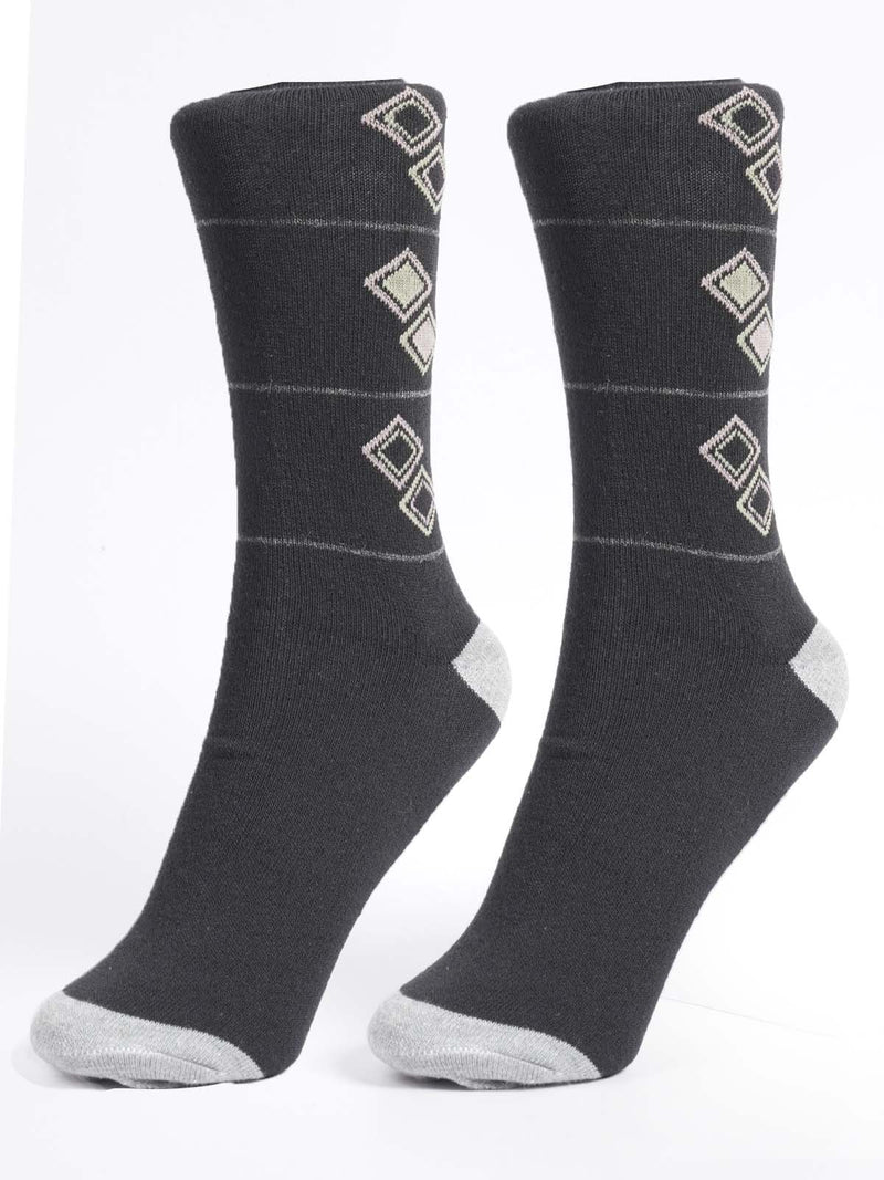 Black Designer Socks (SOCKS-1200)
