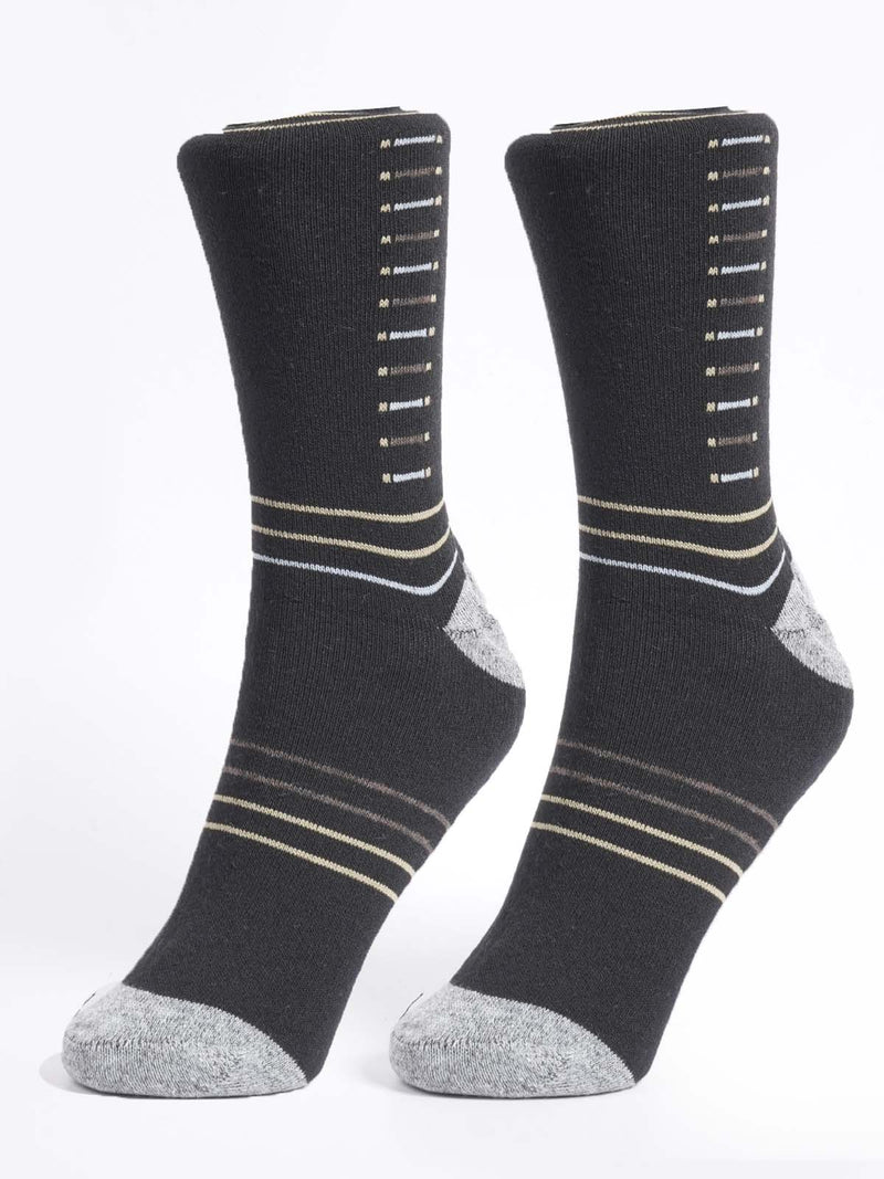 Black Designer Socks (SOCKS-1209)