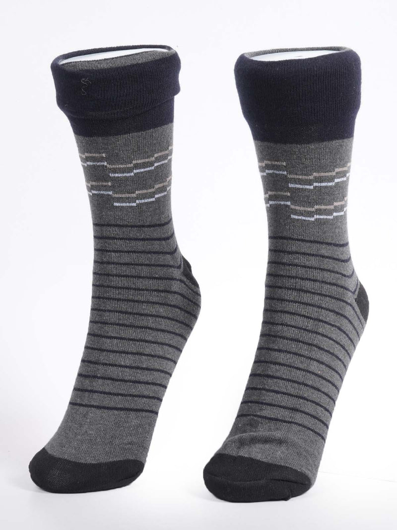 Dark Grey Designer Socks (SOCKS-1216)