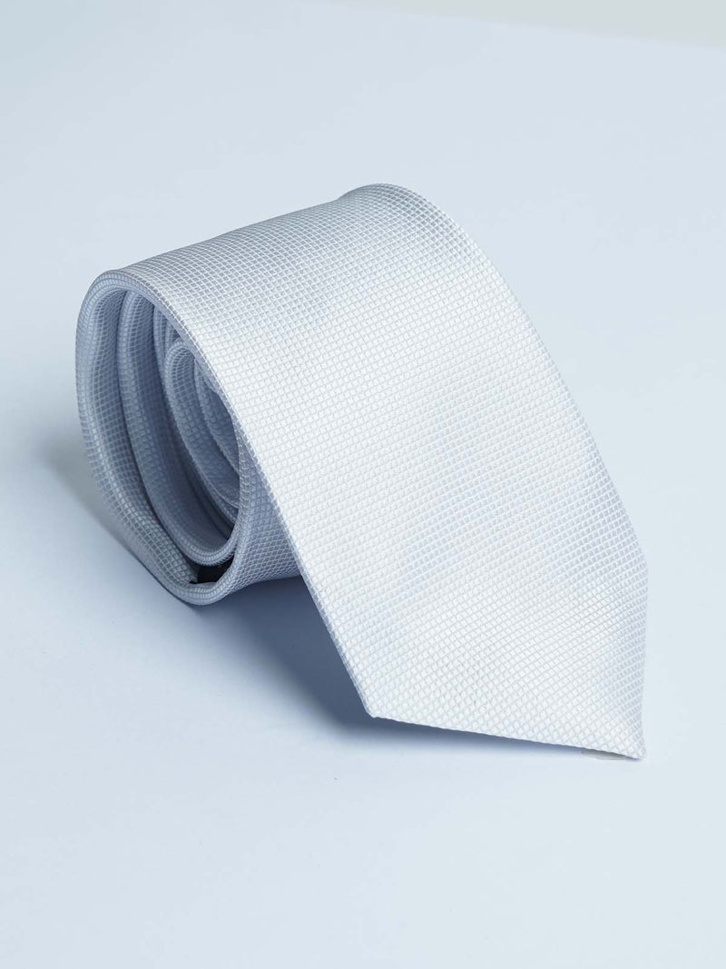 Silver Color Designer Self Tie (TIE-1221)