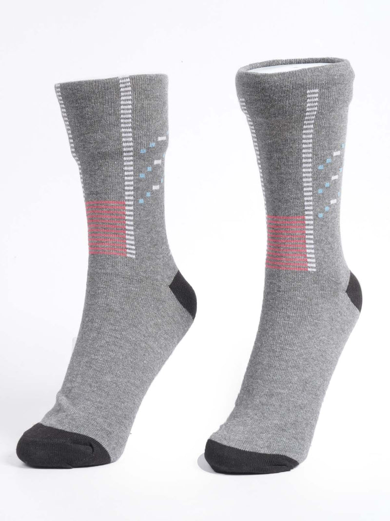 Grey Designer Socks (SOCKS-1223)