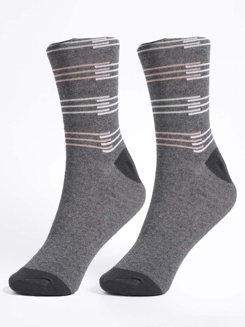 Dark Grey Designer Socks (SOCKS-1224)