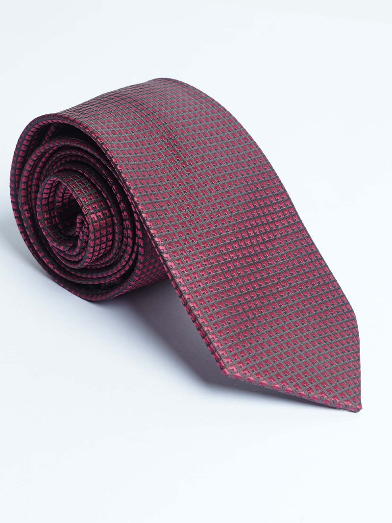 Maroon Designer Self Tie (TIE-1227)