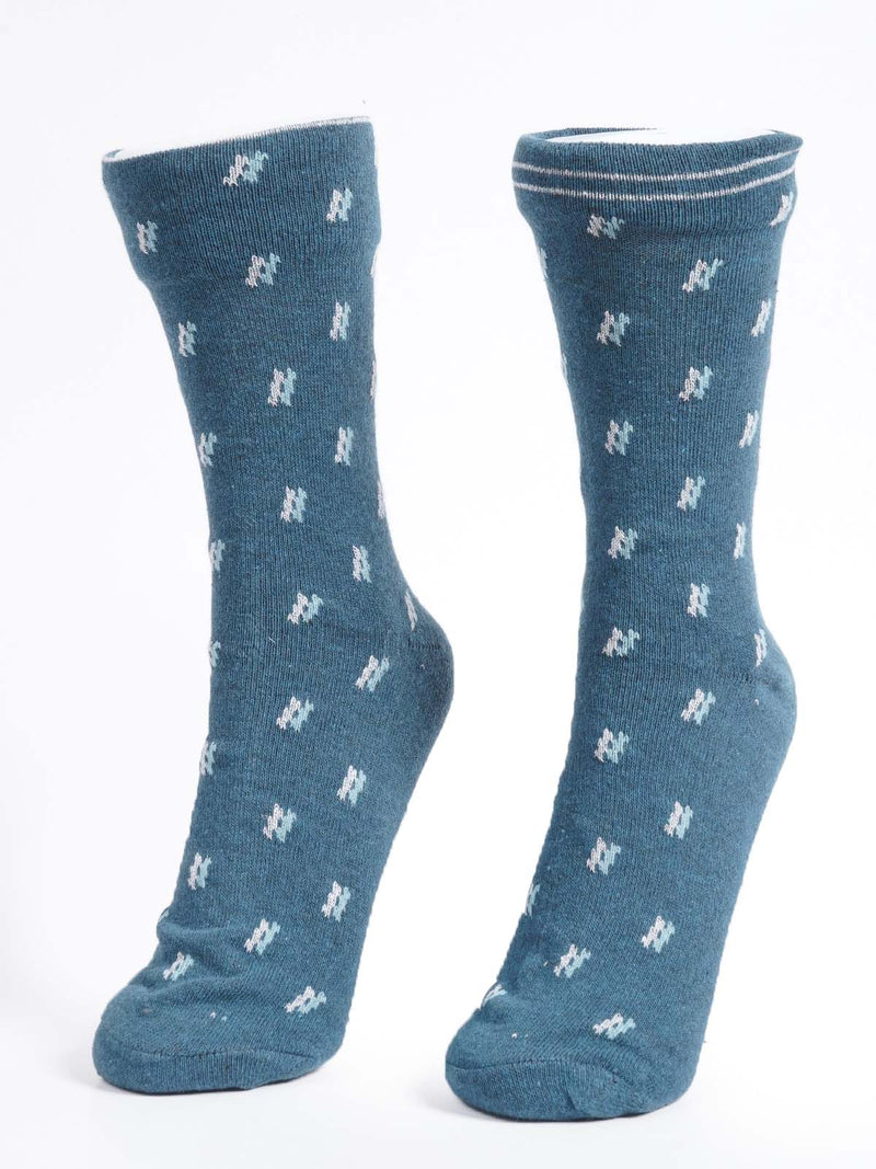 Turquise Blue Designer Socks (SOCKS-1230)