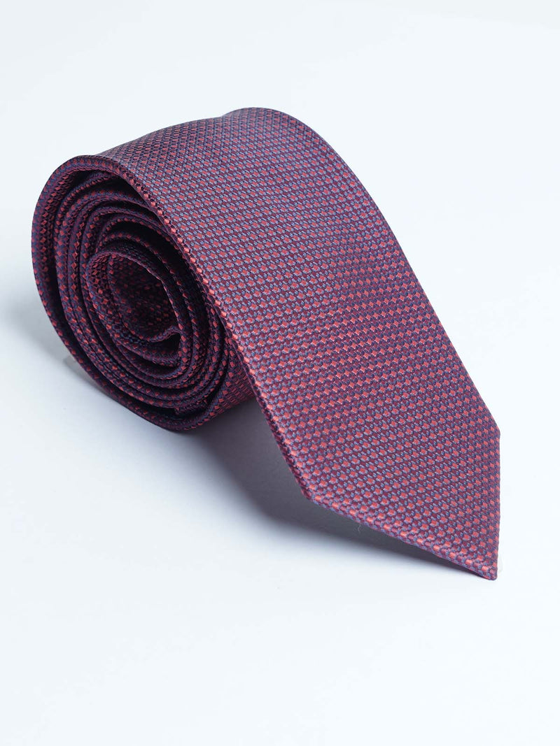 Maroon Designer Self Tie (TIE-1237)