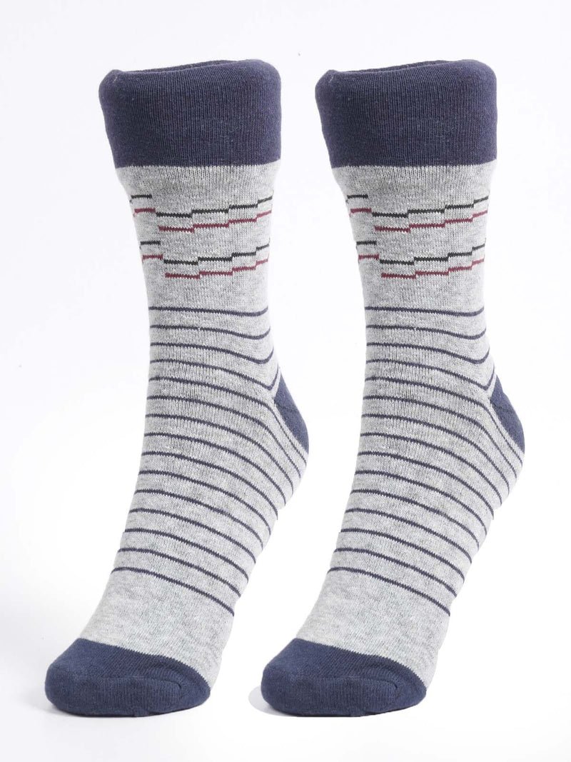 Blue & Grey Designer Socks (SOCKS-1240)