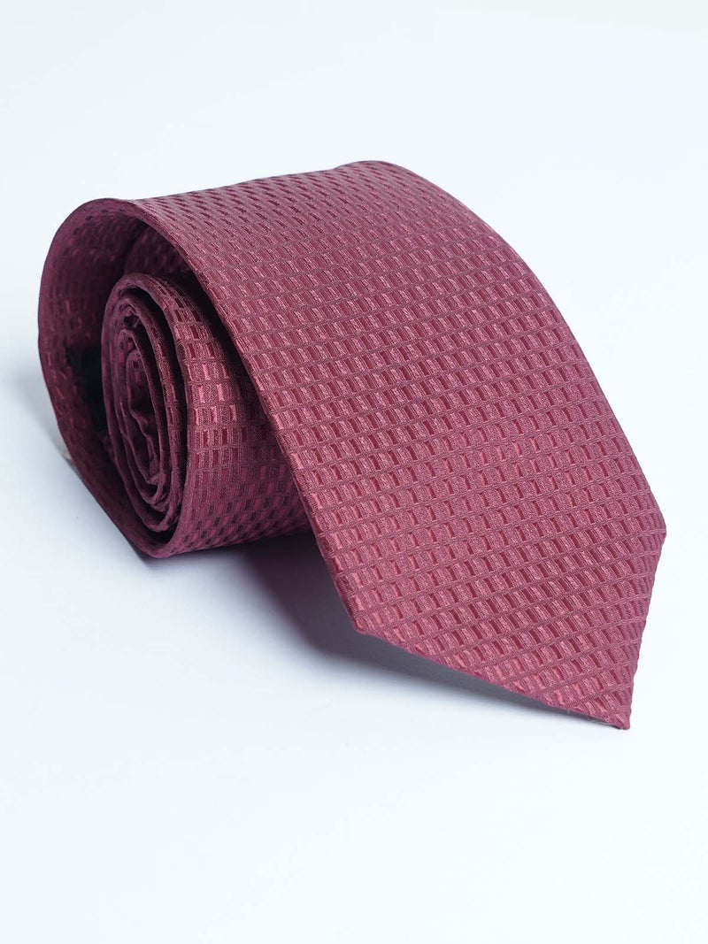 Maroon Designer Self Tie (TIE-1244)