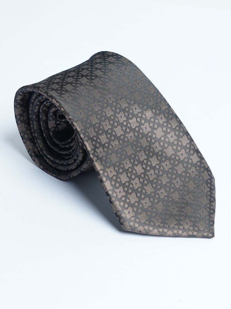 Dark Brown Designer Self Tie (TIE-1246)