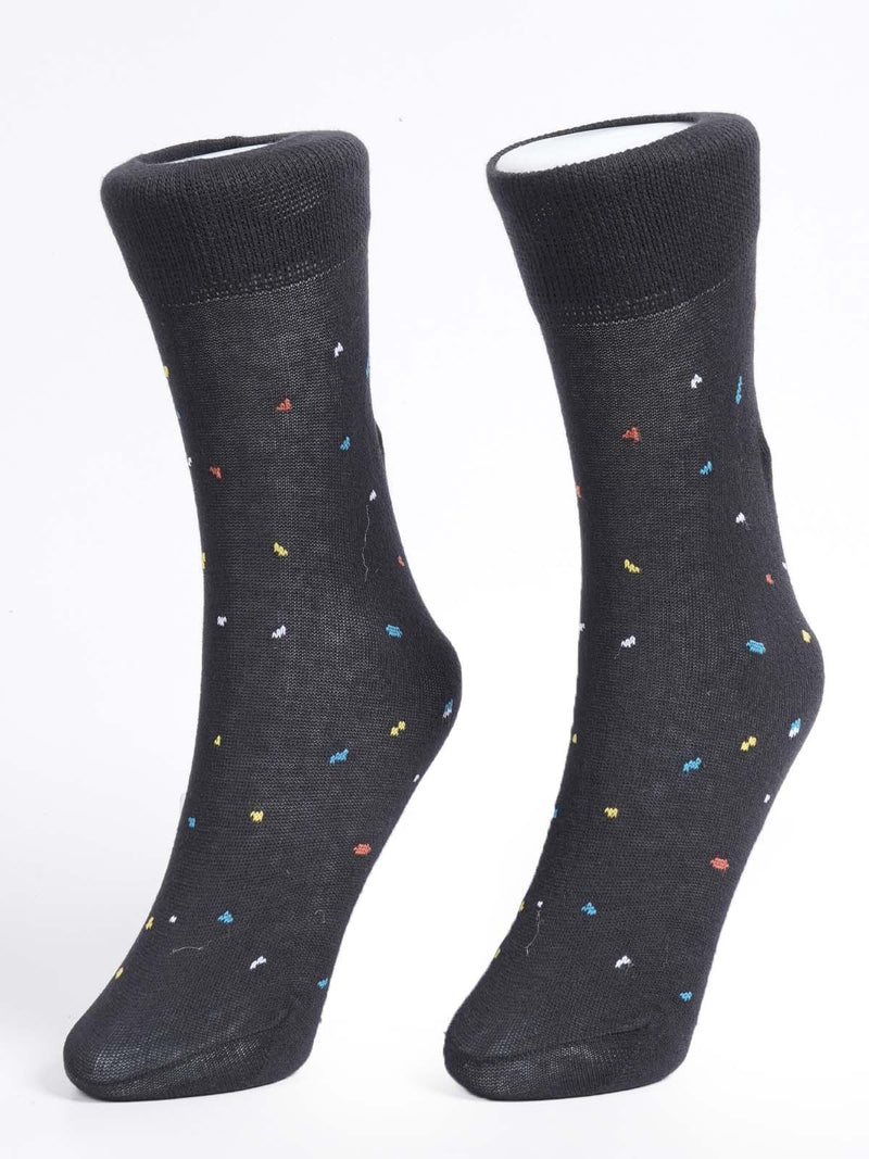 Black Designer Socks (SOCKS-1251)