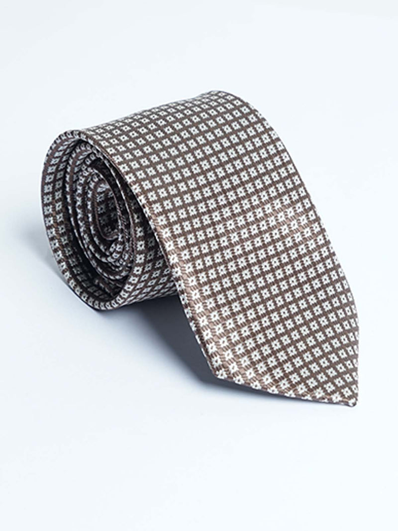 Brown Designer Self Tie (TIE-1252)