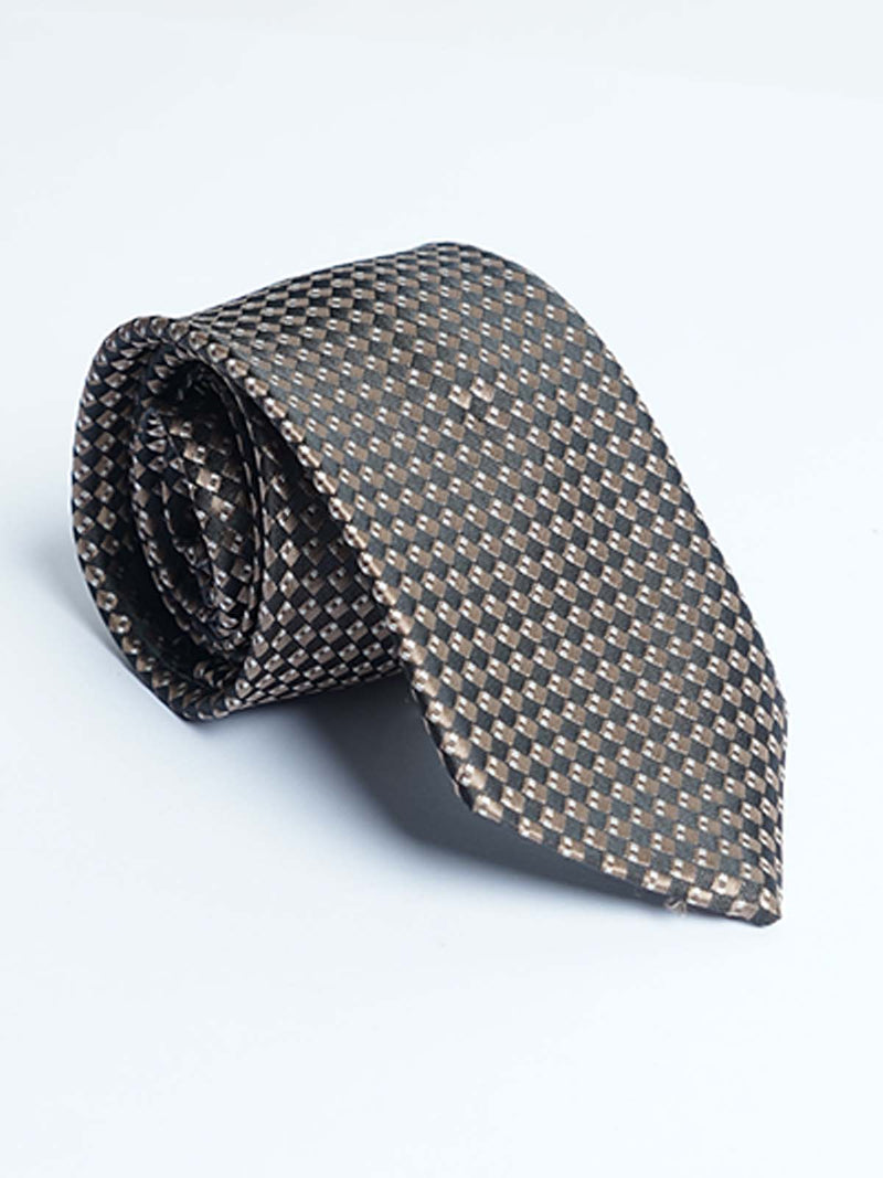 Brown Designer Self Tie (TIE-1258)